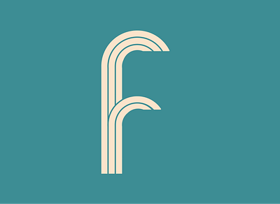 F - 36 days of type 36dayoftype 36days f 36daysoftype08 brand design identity illustrator ilustration letter logo logos stripe symbol typography