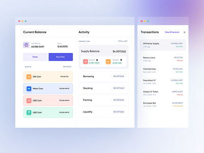 Crypto Wallet app design bitcoin components crypto crypto wallet designinspiration ethereum etherium wallet etherium wallet ios app design minimal minimalistic mobile ui trending ui uiuxdesign uxdesign wallet