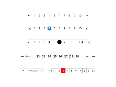 Pagination design illustration