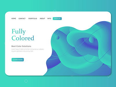 Fluid Color Background Landscape abstract background abstract design artwork fluid fully color illustration landing page design landing page ui landingpage ui