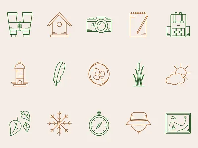 Bird Watching Icon Set icons iconset