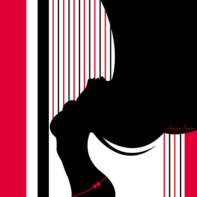 Black lady adobe illustrator best of dribbble blackandwhite blackgirl blacklady design graphic design illustration love popular shot red womenofillustration