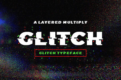 Glitch Typeface digitalart distortedfont font typeface typography