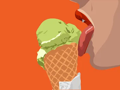 ice cream illustration bright colors design ice cream illustration illustration art sketch summer illustration