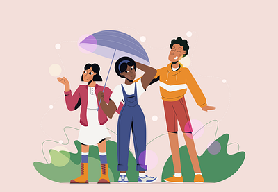 FRIENDS adobe illustrator art flat friends girl illustration illustration art man people