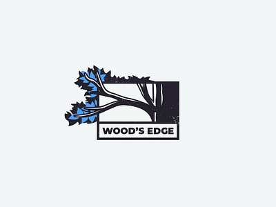 Wood's Edge - 159/365 branch forest leaves logo tree wood