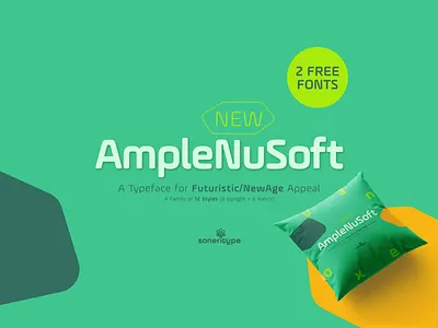 AmpleNuSoft - A display type family character font glyph letter soneri soneritype type typeface
