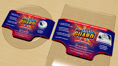 Sleeve & Branding design for "The Spittle Guard" cake protector 3d branding grahic graphic design logo logo design packaging design product sleeve design sleeve design sleeve packaging design