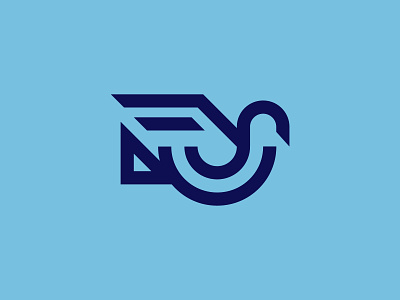 Minimal Bird Logo bird logo bold branding design illustration logo logo design logos minimal minimal logo negative space vector