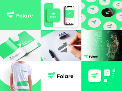 Folare-Brand Identity app icon brand identity branding branding design f logo fitness logo letter f logo logo logo design logo mark masum billah logo minimal logo minimalist minimalist logo