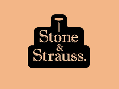 Stone & Strauss cleanlogos emblems icons illustration logos marks minimallogos modernlogos simplelogos symbols whatsnew