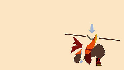 avatar the last airbender vector aang wallpaper thumb aang avatar illustration