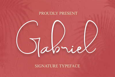 Gabriel font font design font family luxury