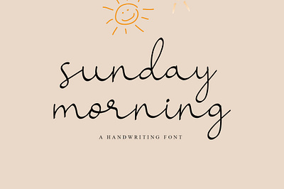 Sunday Morning calligraphy design font design fonts handmade handwritten littering script typography web