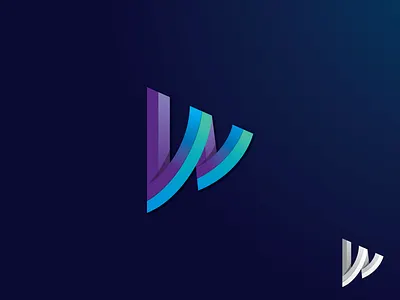 W logo mark creative icon lettering logo minimal w letter logo w logo w mark web logo