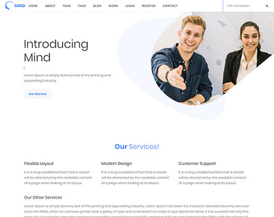 MIND Bootstrap 4 HTML Template bootstrap bootstrap 4 html template web design website