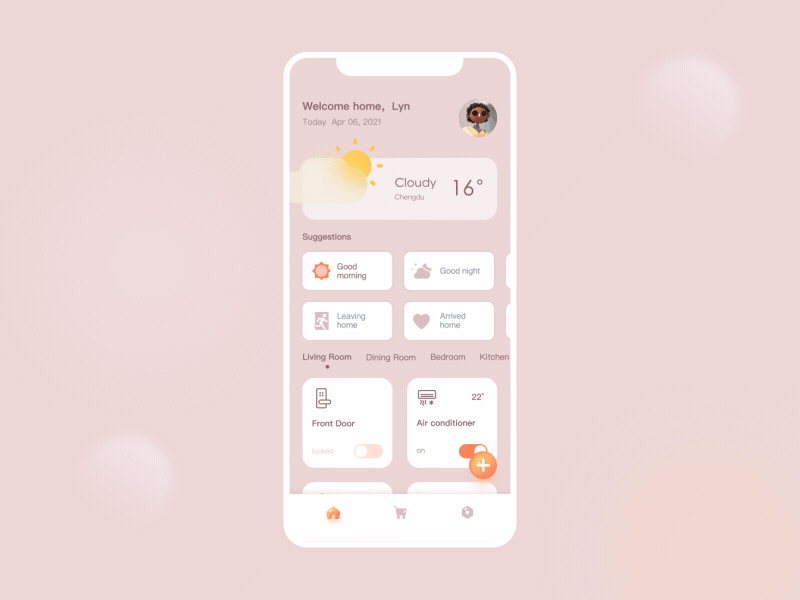 Smart Home app animation app design ui