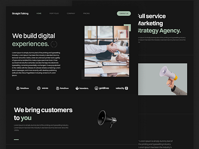 Marketing agency website adobe xd agency website app design design marketing agency website marketing website nezar ismail ui ui ux ui ux design website design