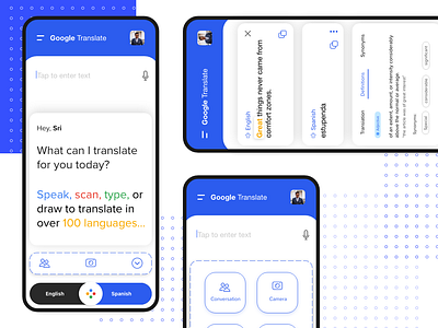 Google Translate Redesign Challenge - IOS adobe xd app free fun work google google translate ios learning translate xd