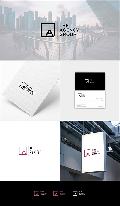 The Agency Group, Logo design app design barnd identy business logo company logo creative letter logo minimal modern unique logo