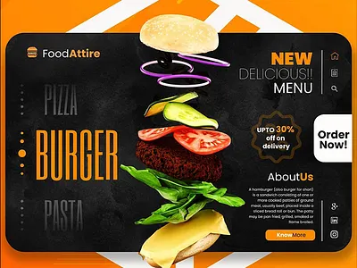Food Attire UI/UX 36 days of type 3d 3d animation 3d art 3d artist 3dsmax art artwork branding color flat illustration
