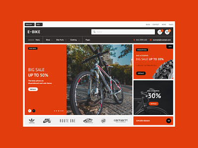 bike e-commerce black e bike e commerce e shop e shopping red sport