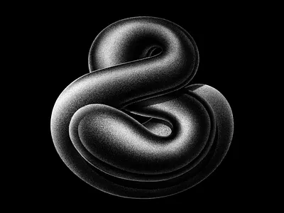 & — (37/36) — Ampersand 36 days of type 3d ampersand art black design designer hand lettering illustration illustrator procreate type typography