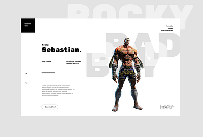 Rocky sebastian,. animation art article branding concept concept design design graphic design ui ux