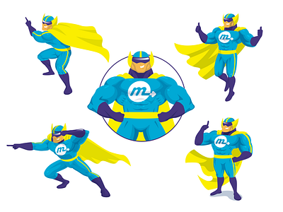 Monetrack mascot branding illustration