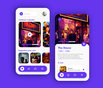 DAILY UI #25 - TV App dailyui dailyuichallenge interface movie app serie app streaming streaming app streaming online streaming service tv app ui ui design