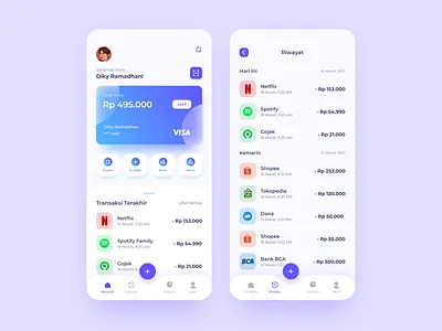 Money Wallet Mobile App app design ui ux web web design website