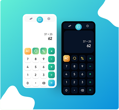 Calculator UI app design calc calculator ui mathematics scientific calculator ui design