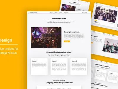 Sinode Gereja Kristus Website app design logo ui ux web web design website