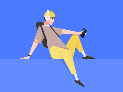 Flat Design Character Illustration, Vector Art app cartoon character character design cover design drawing flat flat design hero illustration illustrator image images man simple ui ux vector web
