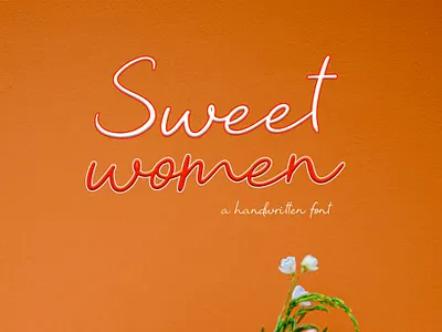 Sweet Women branding calligraphy design font design fonts handmade handwritten littering script typography