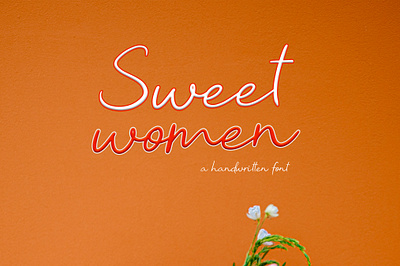 Sweet Women branding calligraphy design font design fonts handmade handwritten littering script typography