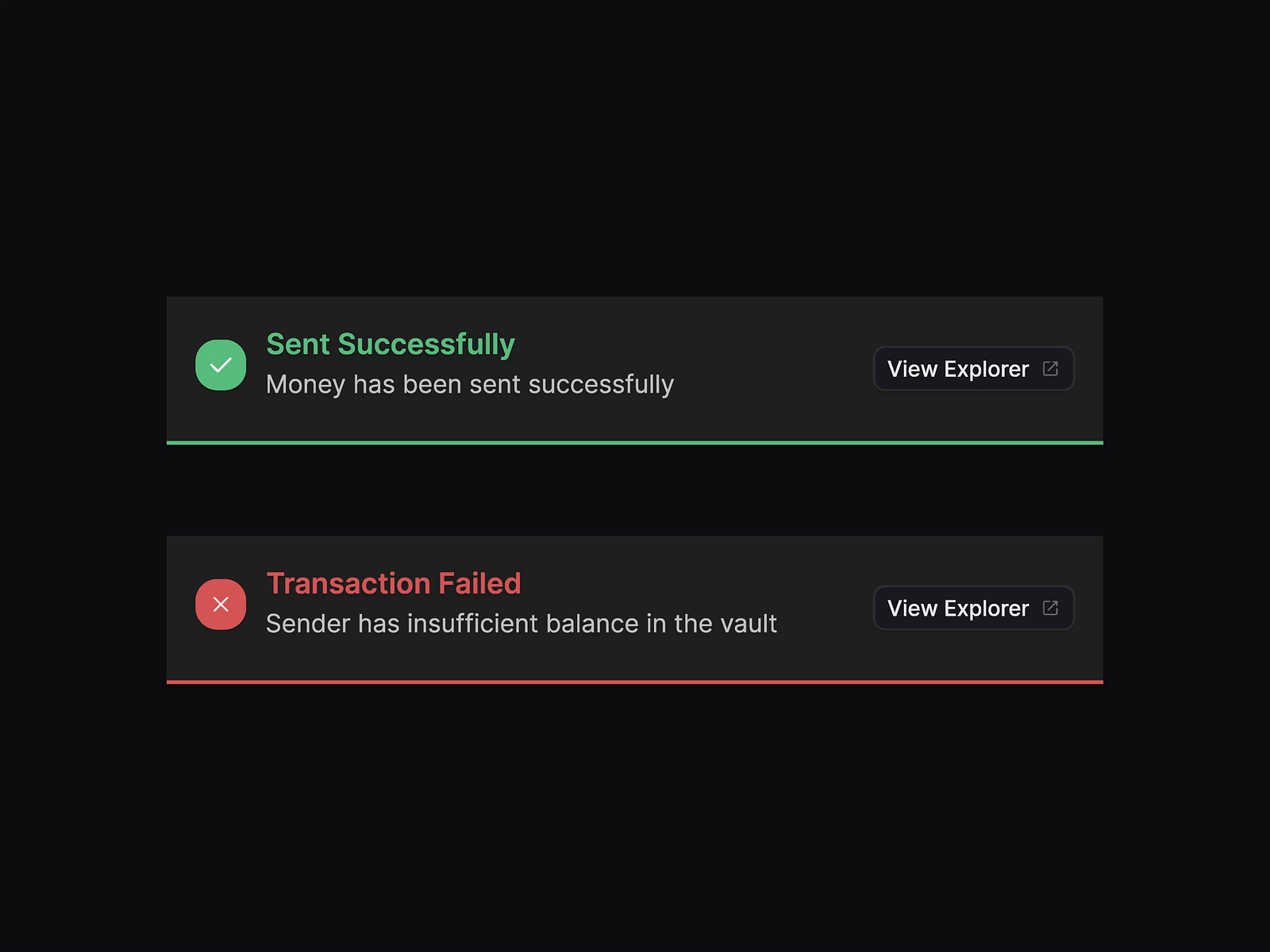 Toast Notification UI by Yogesh on Dribbble