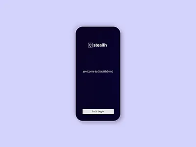 Stealth - Splash screen animated animation crypto cryptocurrency cryptocurrency app logo logomark mark mobile app mobile app design motion design motion graphics splash screen ui ui design