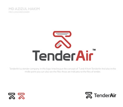 TenderAir Logo Design brand files logo office tender