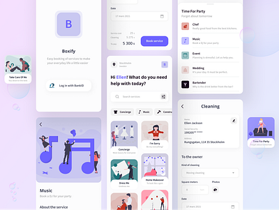 Boxify - Secure Booking App app branding challenges cloud create design illustration mobile ui ux