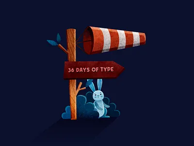36daysoftype_F art book design forest forest animals illustration illustrator lettering letters person print rabbit texture type typogaphy watercolor