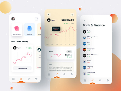 Finance App anupdeb finance finance app finance business financial minimal app minimal app design mobile mobile app mobile app design mobile application mobile design mobile ui morden