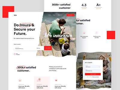 Insurance agency business car insurance corporate creative health insurance insurance landing page life insurance marketing minimal startup
