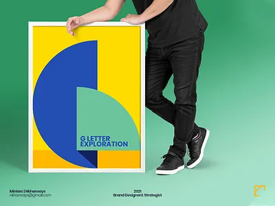 Letter G Exploration abstract logo creative design design geometric art letter exploration lettermark logo letters logo miniarc minimalist logo monogram logo nkhansays poster design