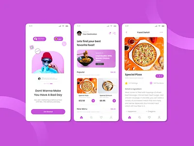 Food App UI Concept adam app appdesign burger delivery design dribble dribbleartist food foodapp icon logo michelangelo order pizza statue ui uiux ux web