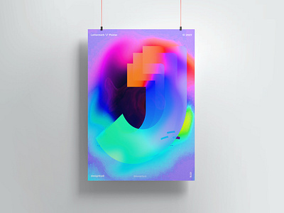 Lettermark J Poster 3d text alphabet color logo colorful fluid graphicdesign j letter j lettermark letters logo minimal poster posters prints typography typography poster