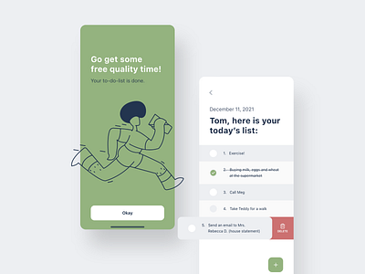 To-do-list app flat flat design illustration illustrations manager to do list ui ux vector