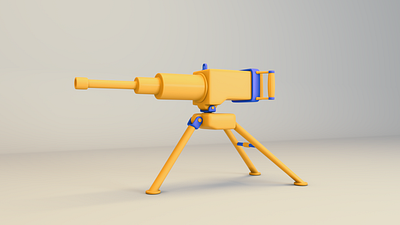 Cartoon Machine Gun (WIP) 3d 3d art 3d modeling c4d cinema 4d design illustration maya octane