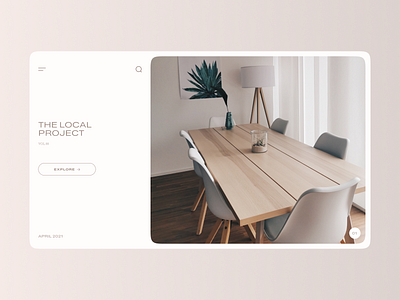 The Local Project app article blog magazine minimal ui