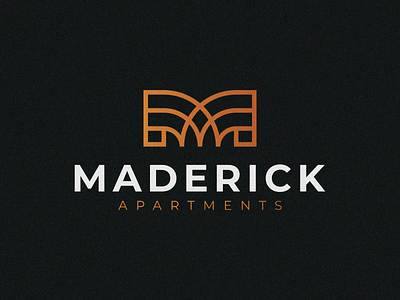 Maderick Apartments - Logo Design apartment apartments brand design design logo logo design logodesign logodesigner logodesigns logomark logos minimal minimalist minimalist logo minimalist logo design real estate real estate logo